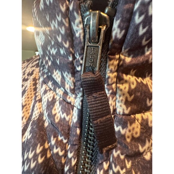 Coldwater Creek Quilted Vest Size 1X (18) – Fair Isle Snowflake Print, Hidden Mi - Picture 11 of 11